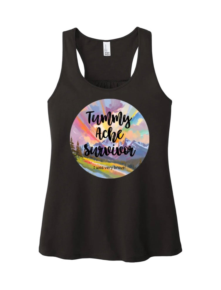 Tummy Ache Survivor Tank Top - Black