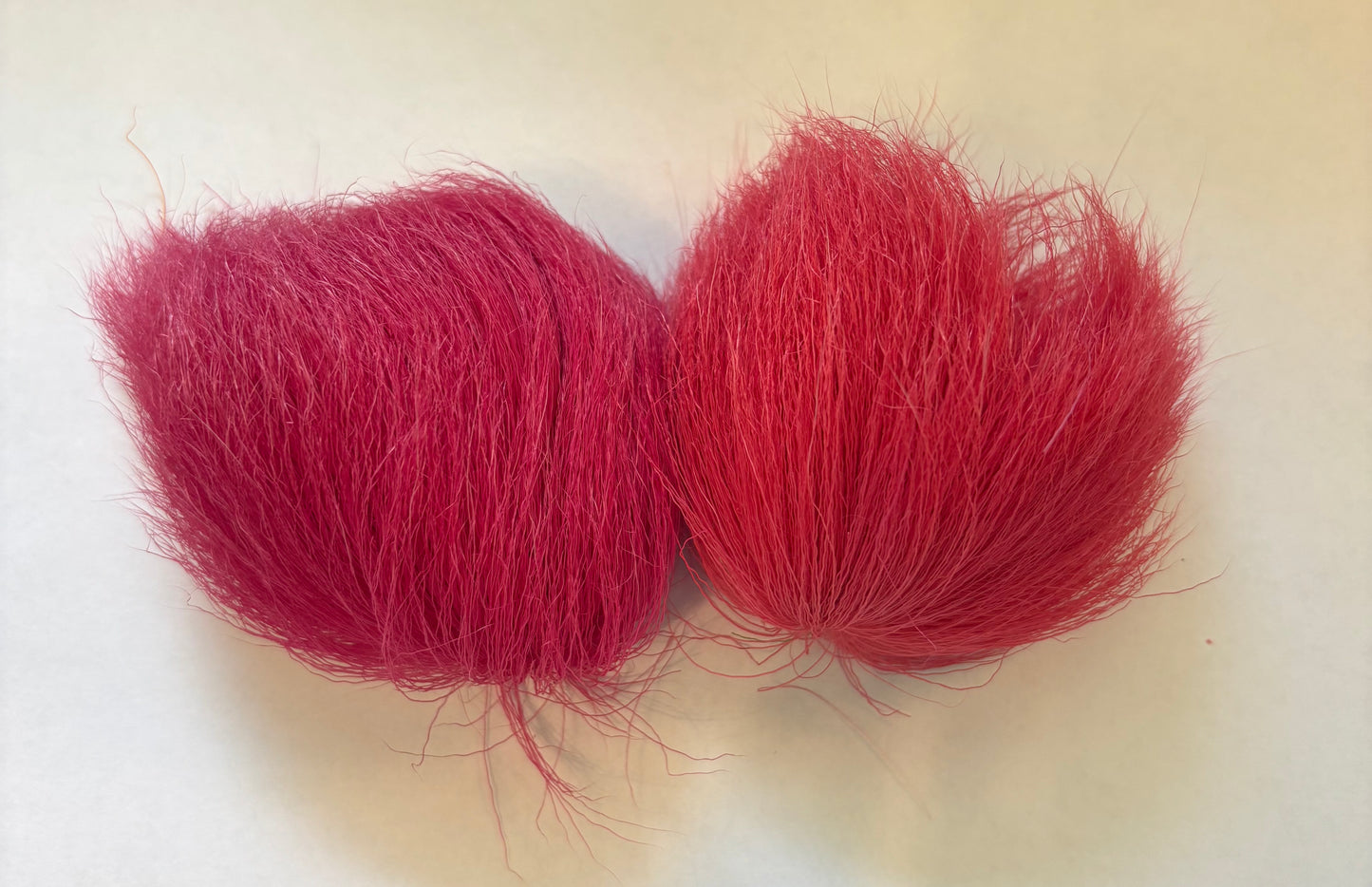 Dyed Caribou Fur with Hide Attached for Tufting - Home Dyed