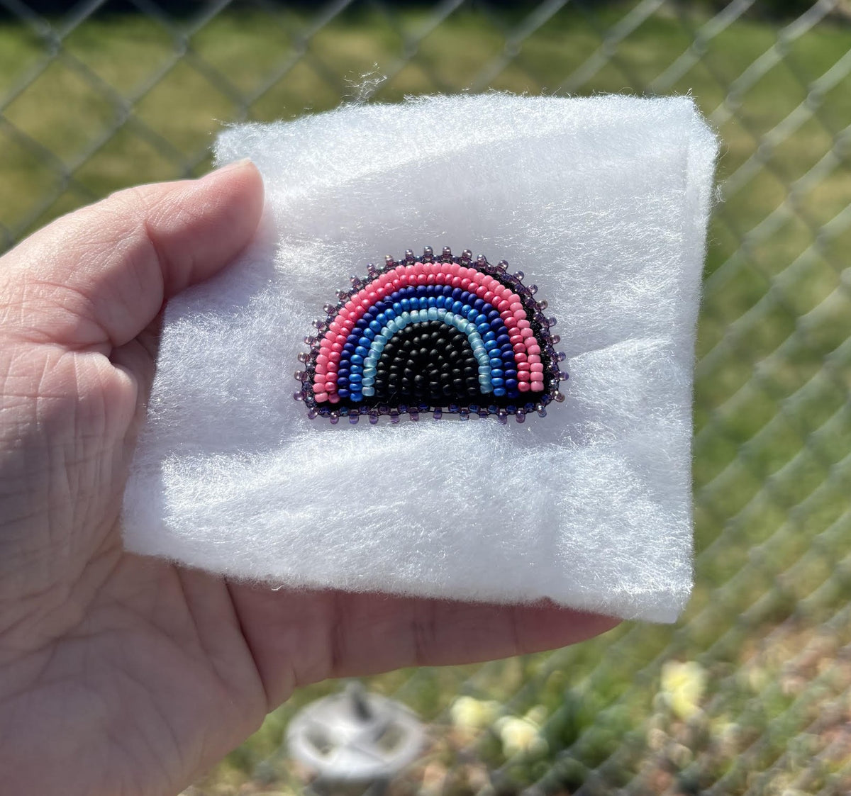 Beaded Rainbow Pin - Omnisexual