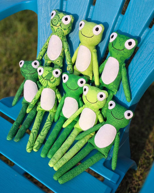 Handmade Frog Rag Doll