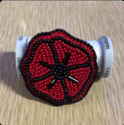 DIY Beading Kit - Poppy Flower Pin
