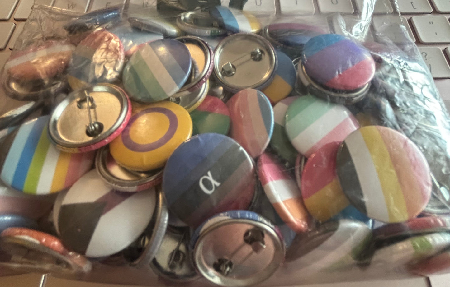 1" Pride Pins - Flags and Microlabels
