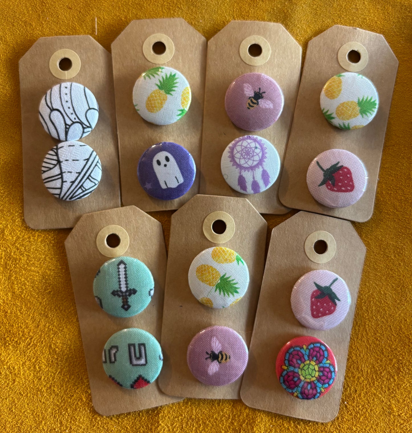 Random Button 2 Packs - 1"
