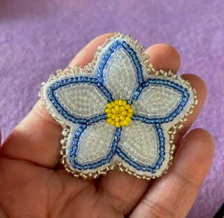DIY Beading Kit - Prairie Rose Pin