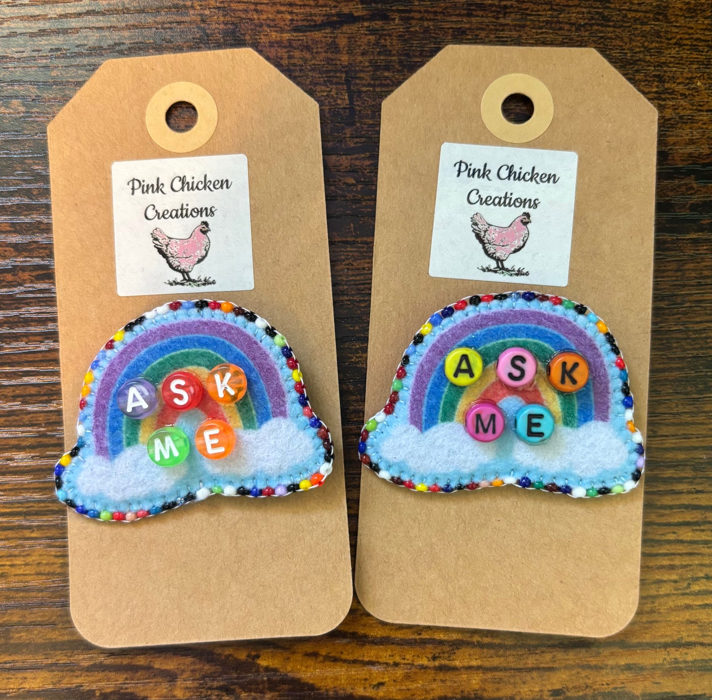 Simple Rainbow Pride Pins