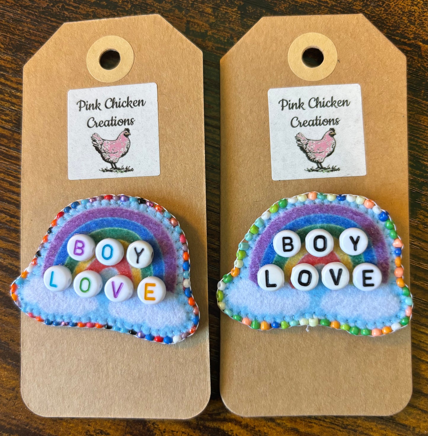 Simple Rainbow Pride Pins