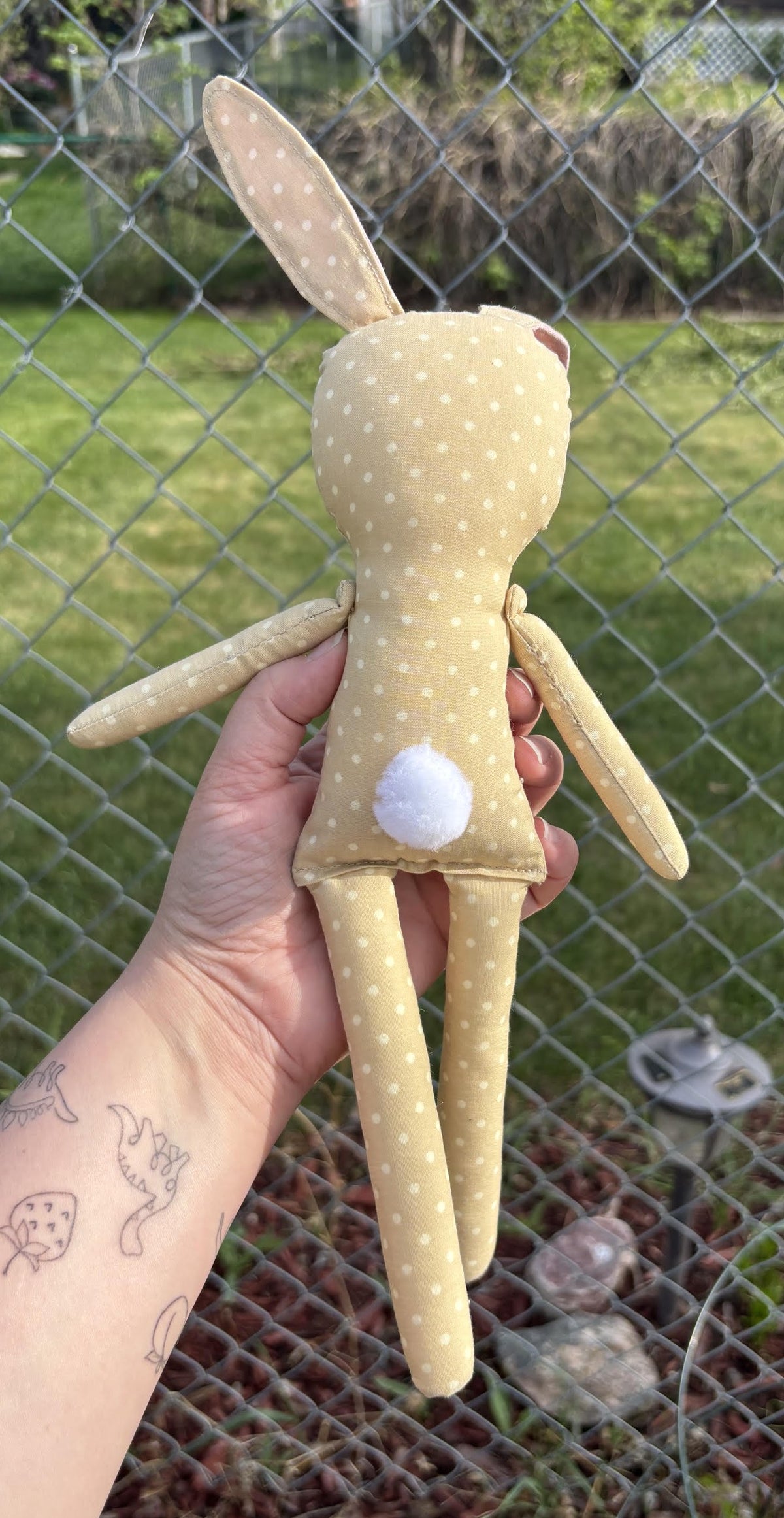 Brown Bunny Handmade Rag Doll