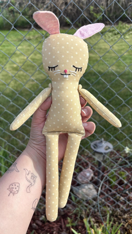 Brown Bunny Handmade Rag Doll