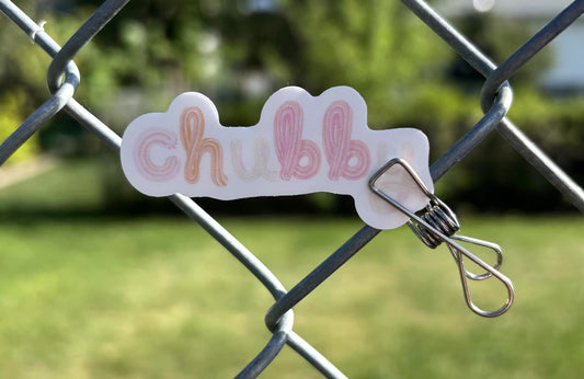 Chubby Icing Font Sticker