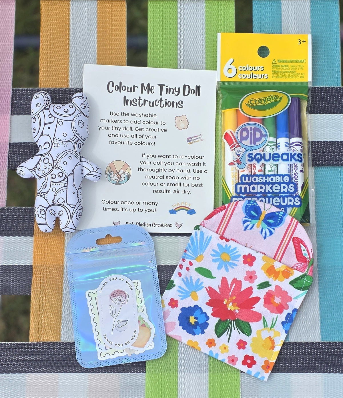 Colour Me Pocket Doll with Pocket