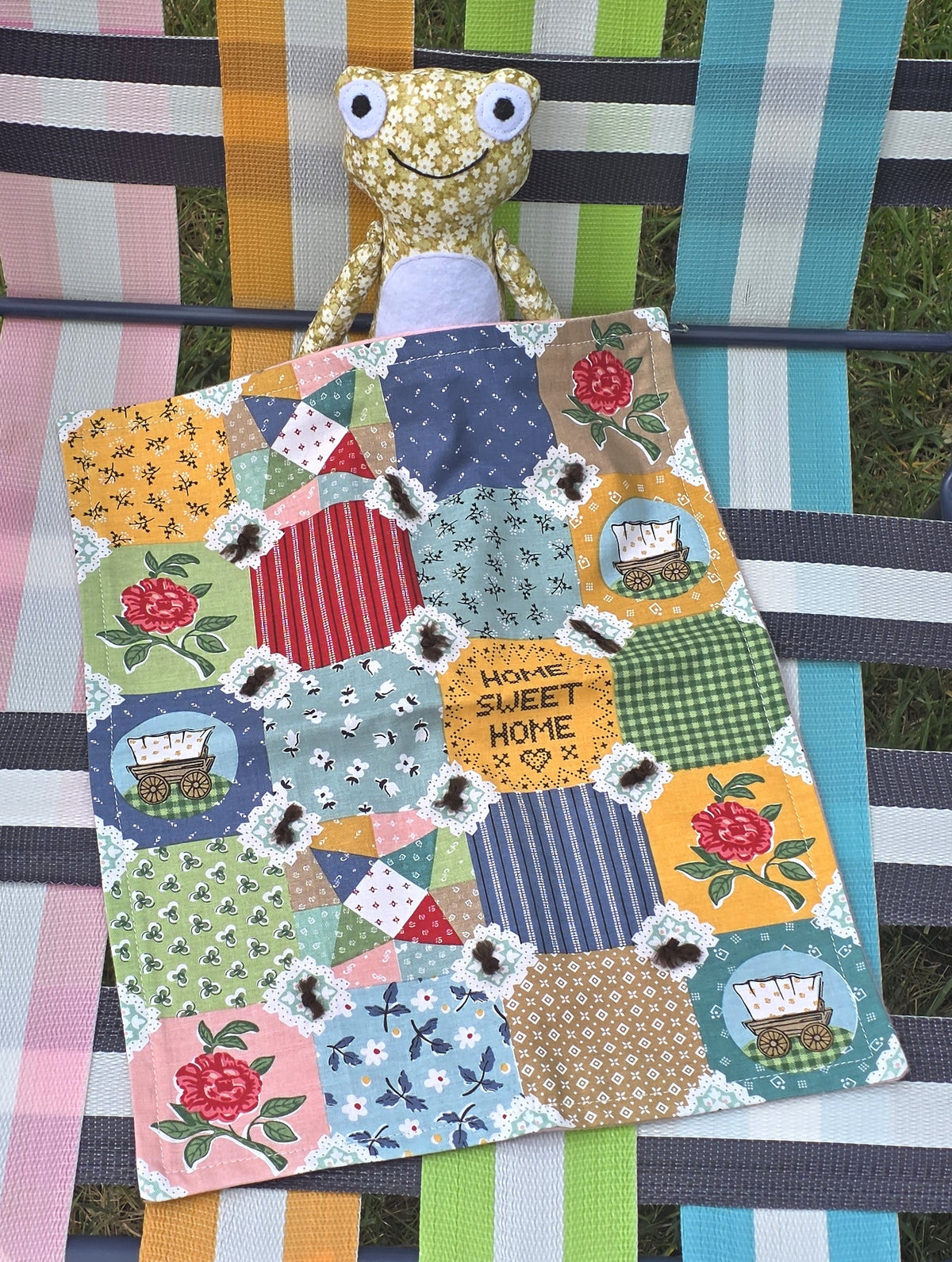 Patchwork Style Doll Quilt