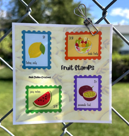 Fruit Stamps Sticker Sheet