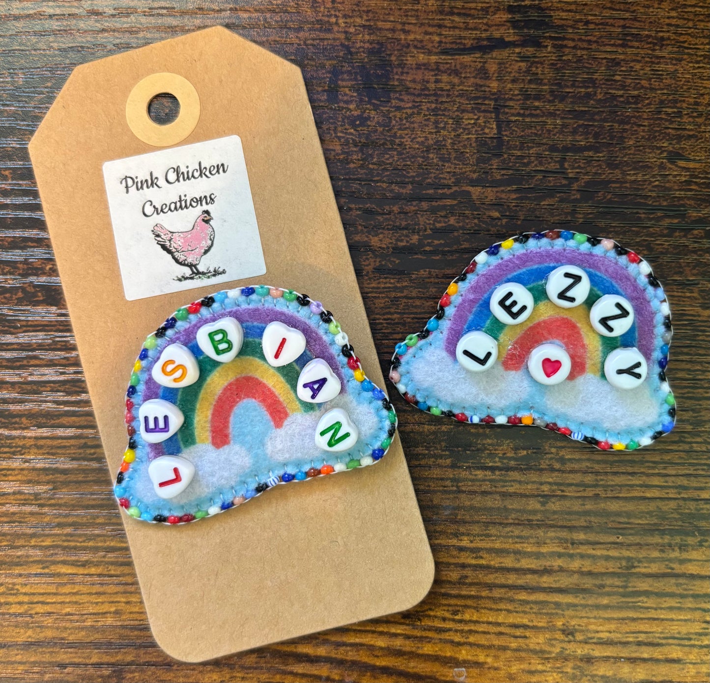 Simple Rainbow Pride Pins