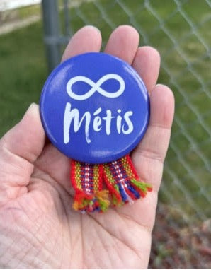 Métis Button With Sash - Thin Louis Riel