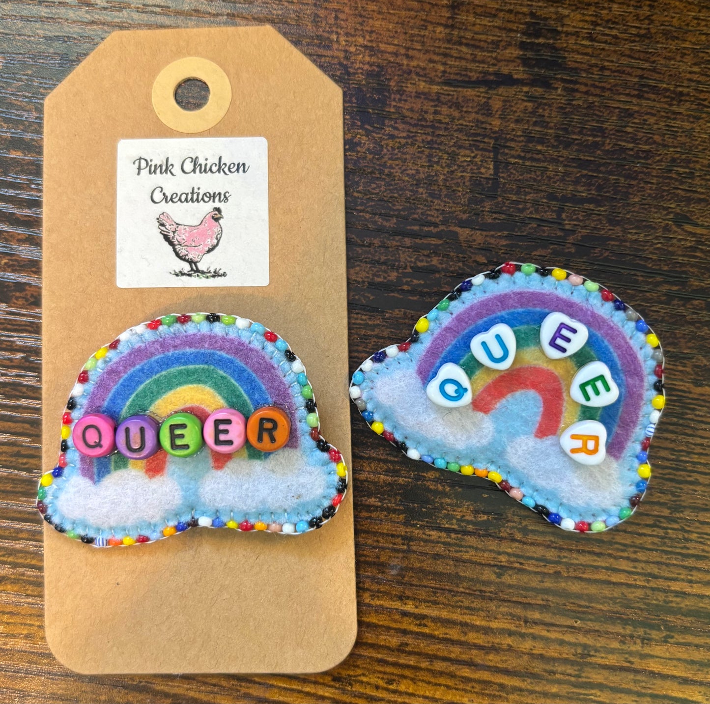 Simple Rainbow Pride Pins