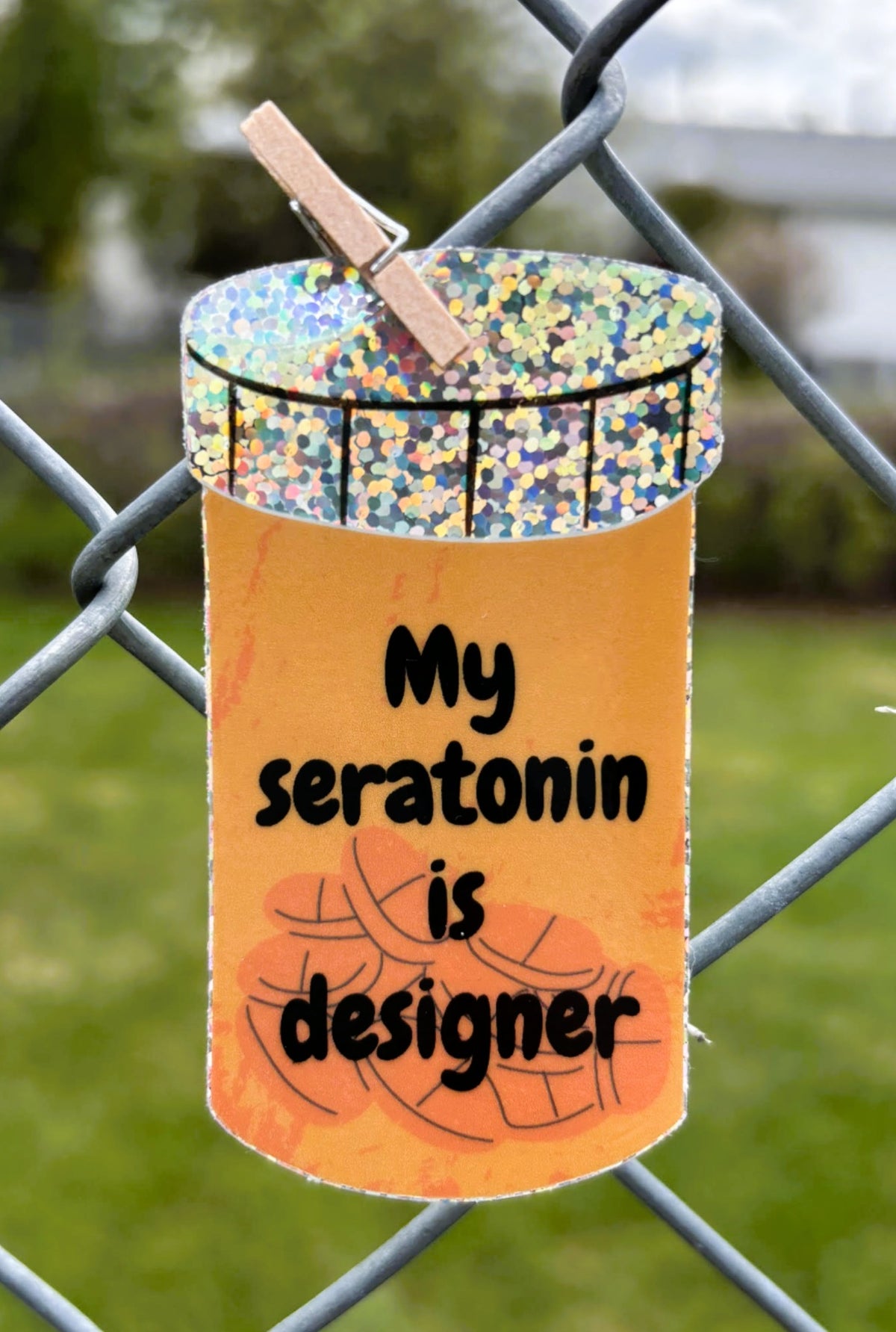 My Seratonin is Designer Glitter Sticker - Misprint!