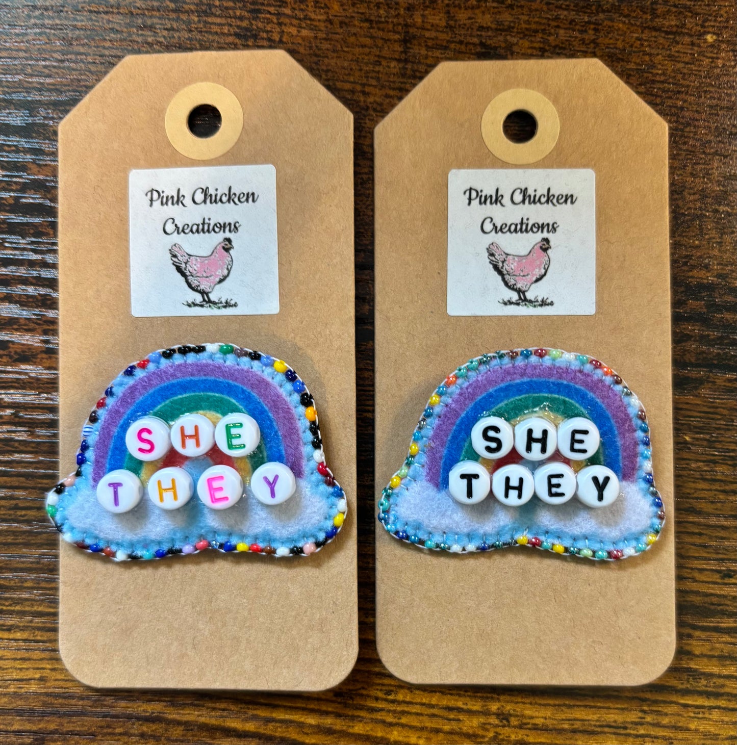Simple Rainbow Pride Pins
