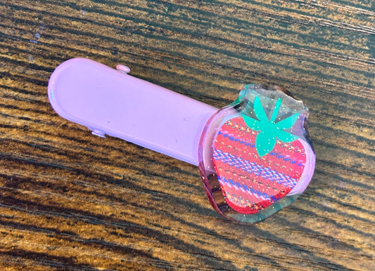 Strawberry Sash Hair Clip