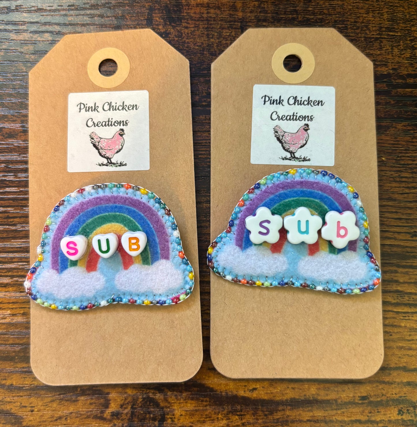 Simple Rainbow Pride Pins
