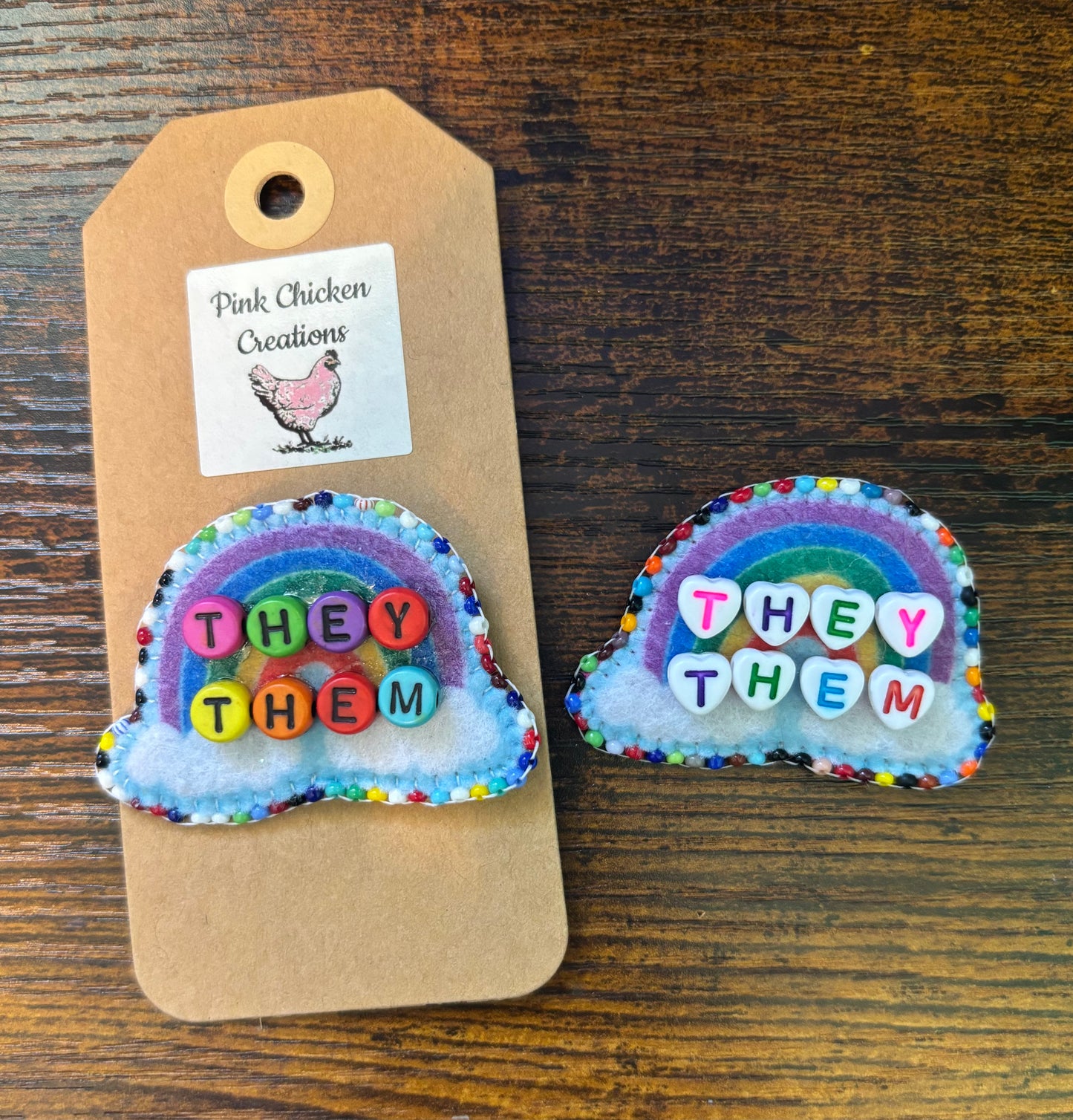 Simple Rainbow Pride Pins