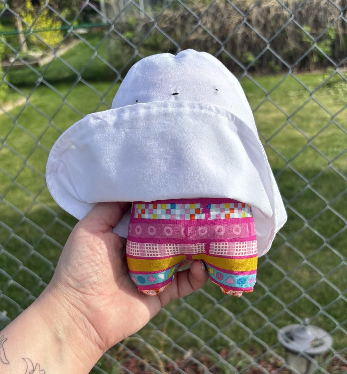 Handmade peek-a-BOO Ghost Plush - Washi
